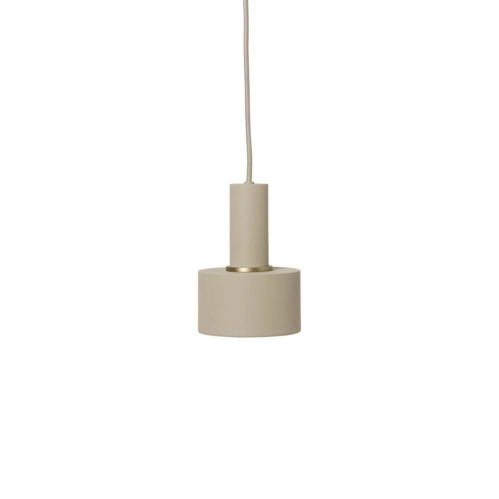 ferm LIVING Collect Pendelleuchte Cashmere, low, disc shade