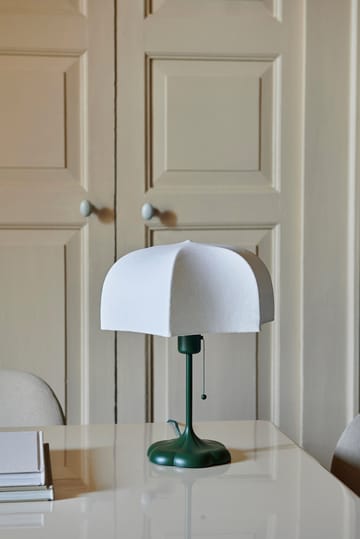 Poem table lamp Ø30x42 cm - White-grass green - ferm LIVING