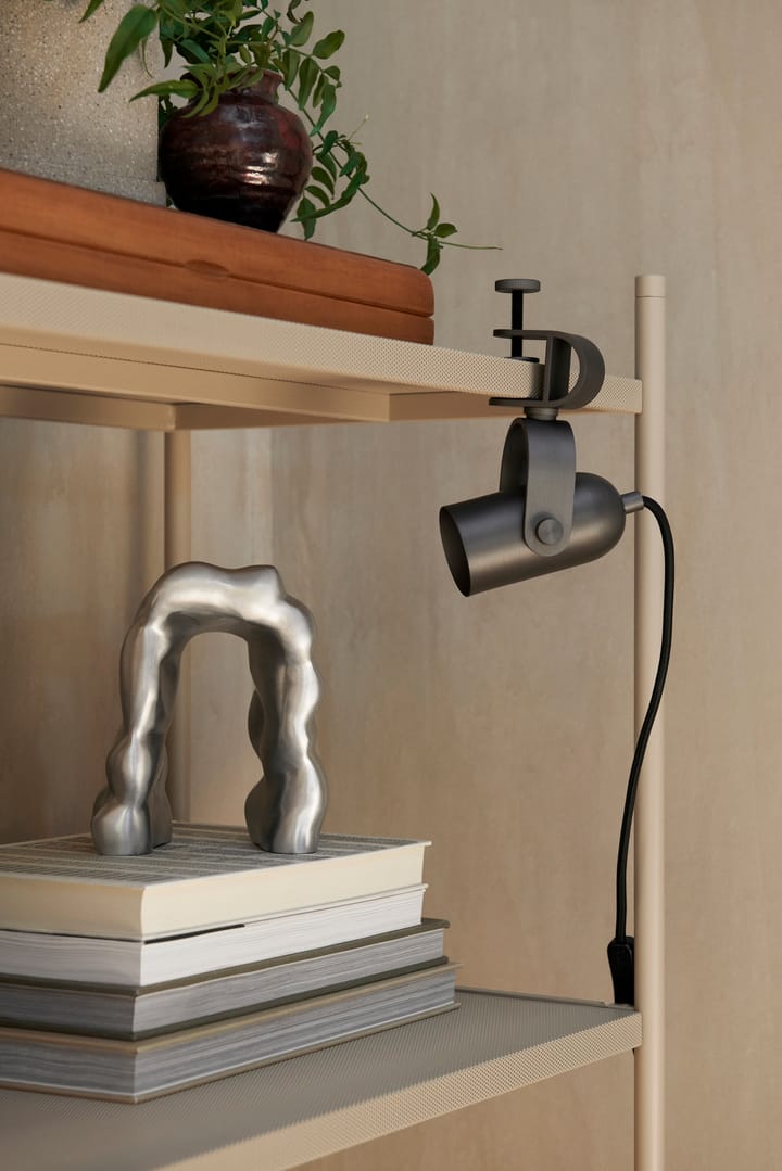 Ruuvi clamp lamp Ø6x16 cm, Blackened iron ferm LIVING