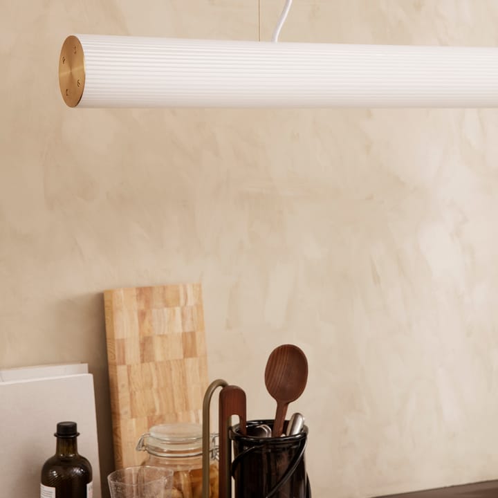 Vuelta pendant lamp 100 cm, White-brass ferm LIVING