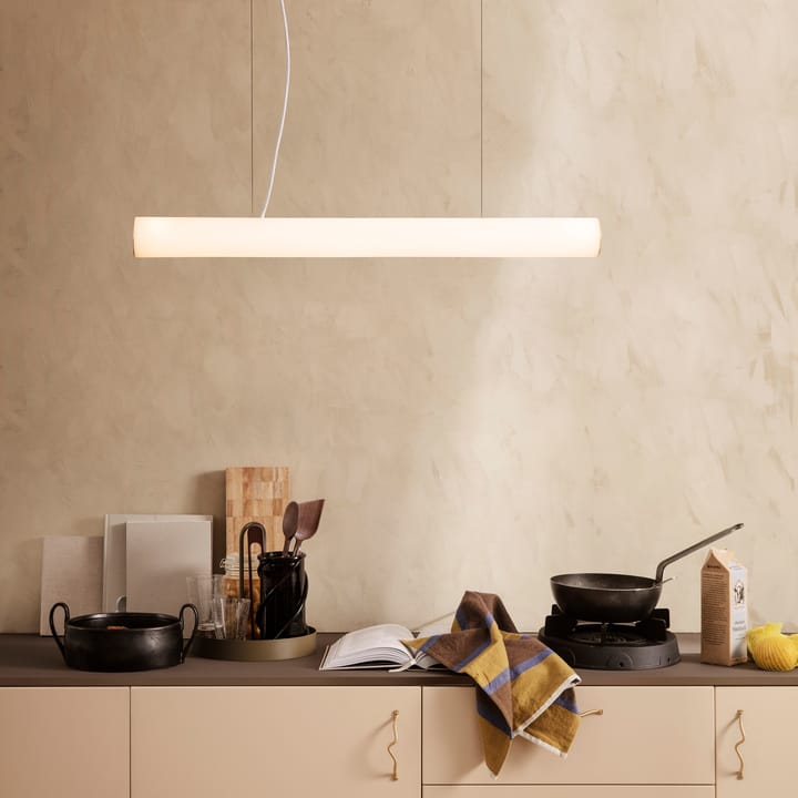 Vuelta pendant lamp 100 cm, White-brass ferm LIVING