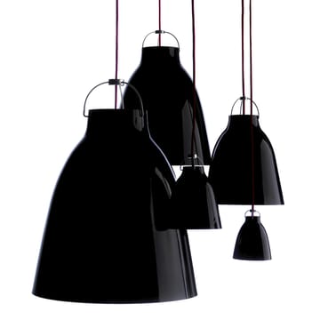 Caravaggio 1 Pendant - Black-black textile cord - Fritz Hansen