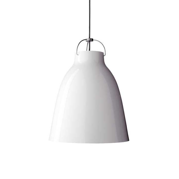 Caravaggio 2 pendant, White smooth-grey textile cord Fritz Hansen