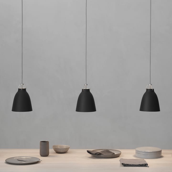 Caravaggio P1 pendant lamp matte, Black Fritz Hansen