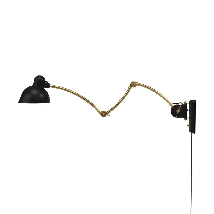 Kaiser Idell 6559-W vägglampa, Matt black-brass Fritz Hansen