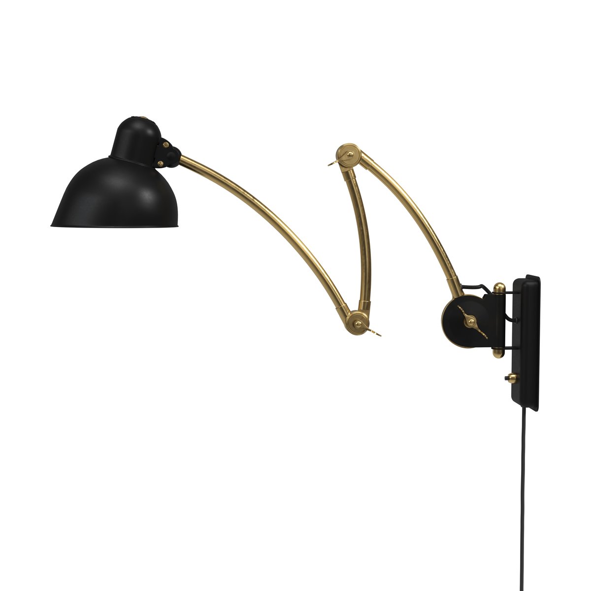 Fritz Hansen Kaiser Idell 6559-W Wandleuchte Matt black-brass