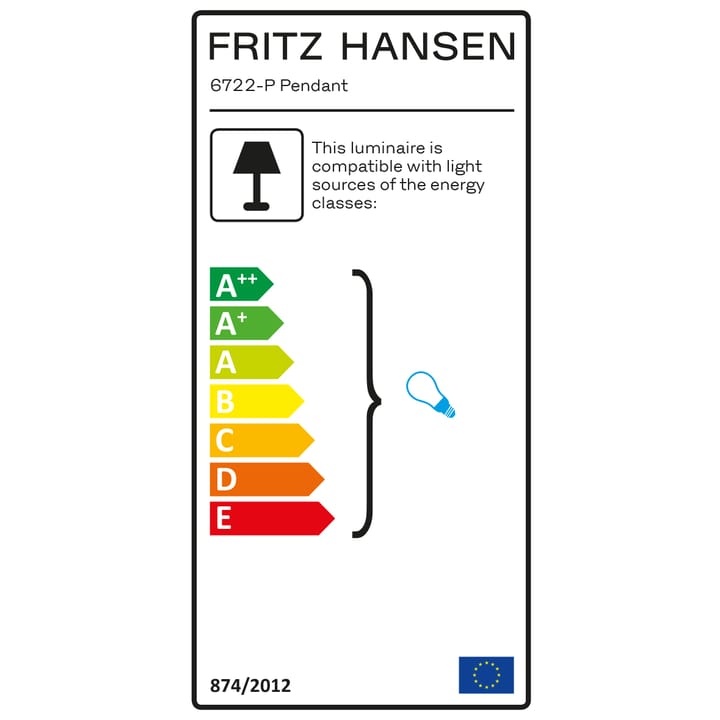 Kaiser Idell 6722-P pendel, Soft ochre Fritz Hansen