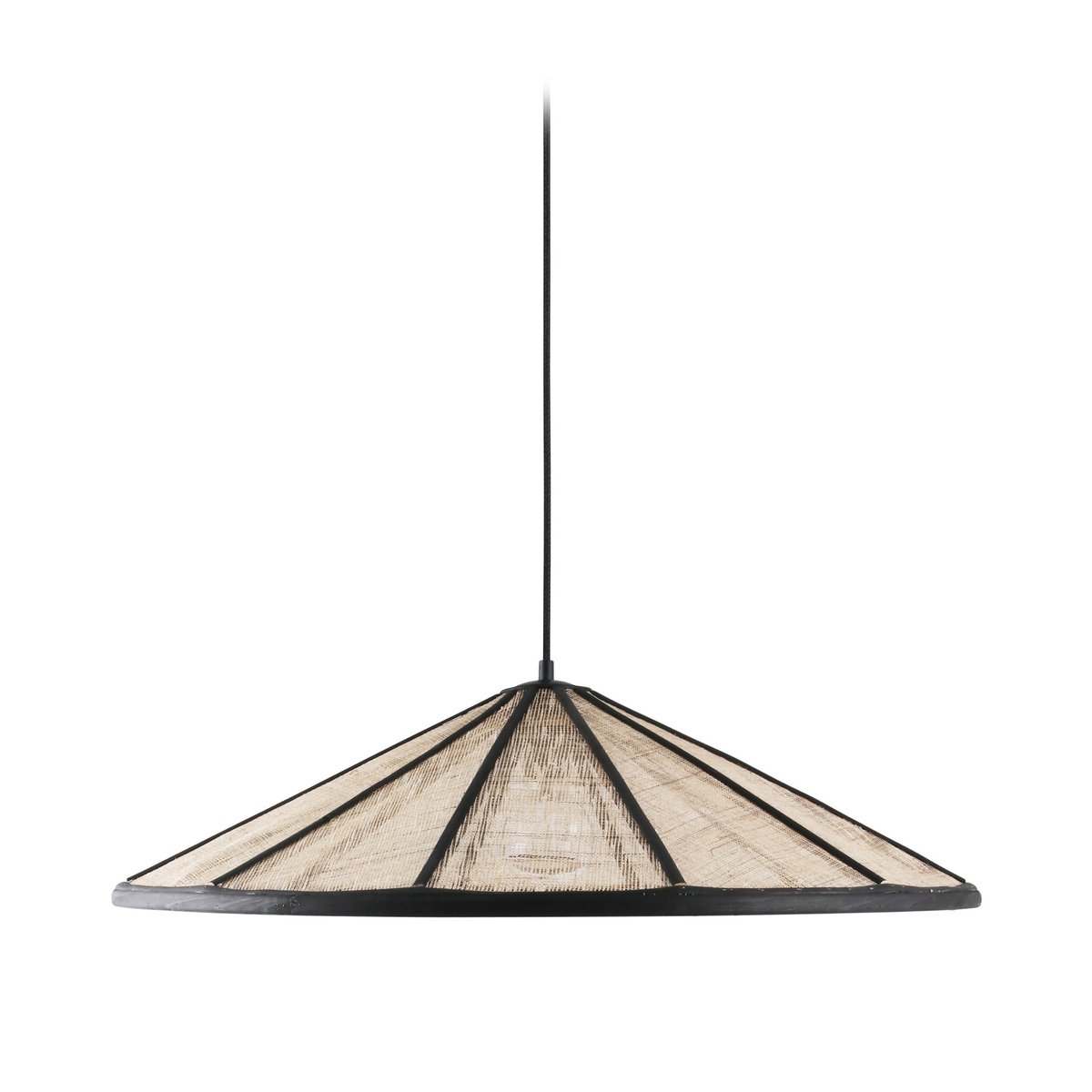 Globen Lighting Akira pendant lamp Ø70 cm Black-nature