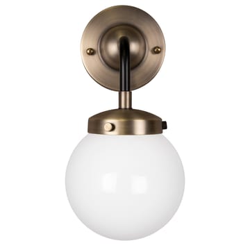 Alley 1 wall lamp IP44 - Antique brass-white - Globen Lighting