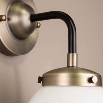 Alley 1 wall lamp IP44 - Antique brass-white - Globen Lighting