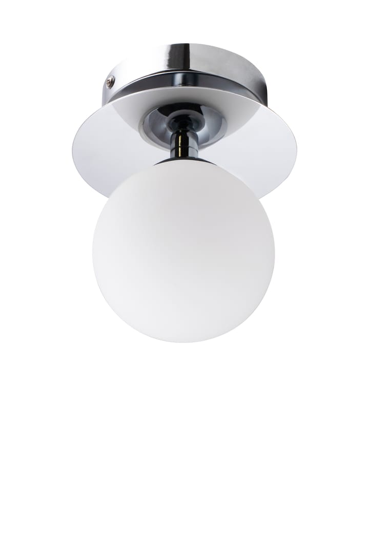 Art Deco IP44 vägglampa/plafond, Krom-vit Globen Lighting