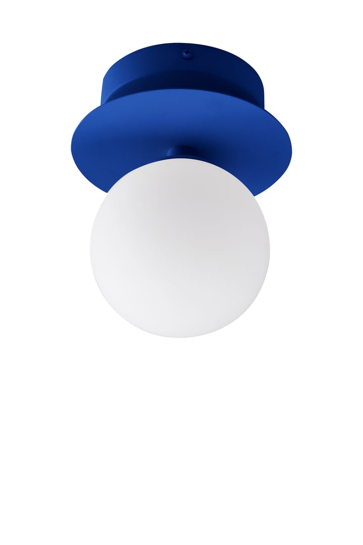 Art Deco IP44 wall lamp/ceiling lamp, Blue-White Globen Lighting