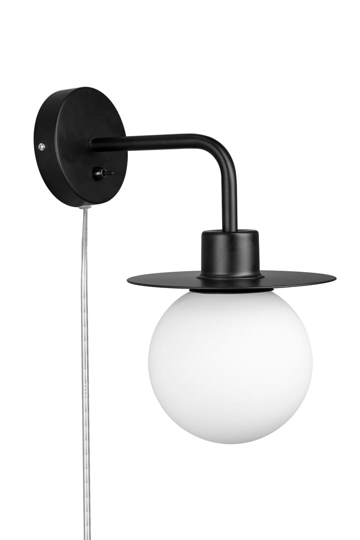 Art deco wall lamp with arm - Black - Globen Lighting