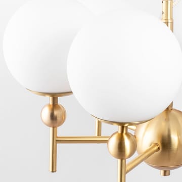 Astrid Pendant - Brass/white, 8 lamps - Globen Lighting