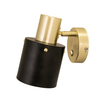 Clark 1 wall lamp - Black-brushed brass - Globen Lighting