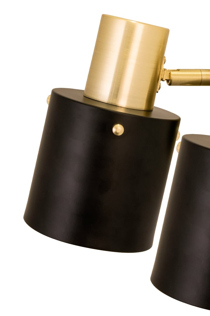 Clark 2 wall lamp, Black-brushed brass Globen Lighting