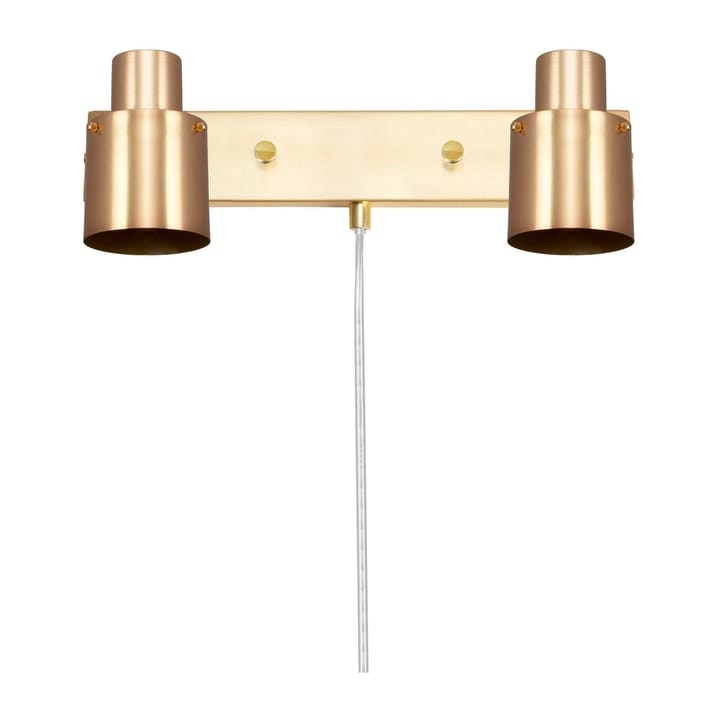 Clark 2 wall lamp, Brushed brass Globen Lighting