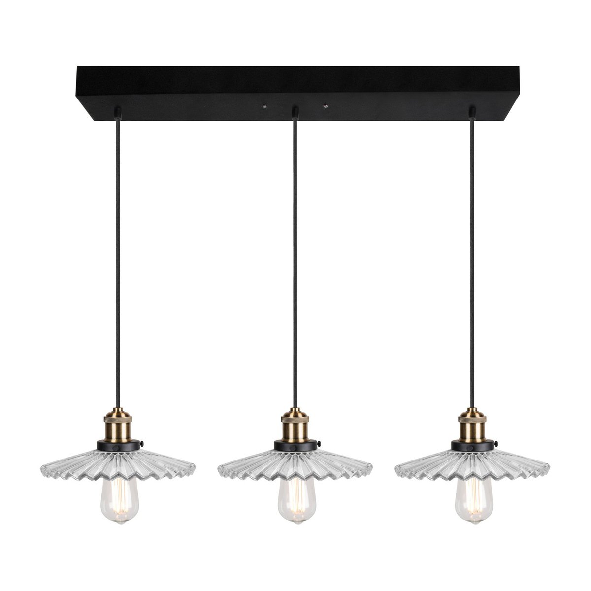 Globen Lighting Cobbler 3 pendant 91 cm Clear