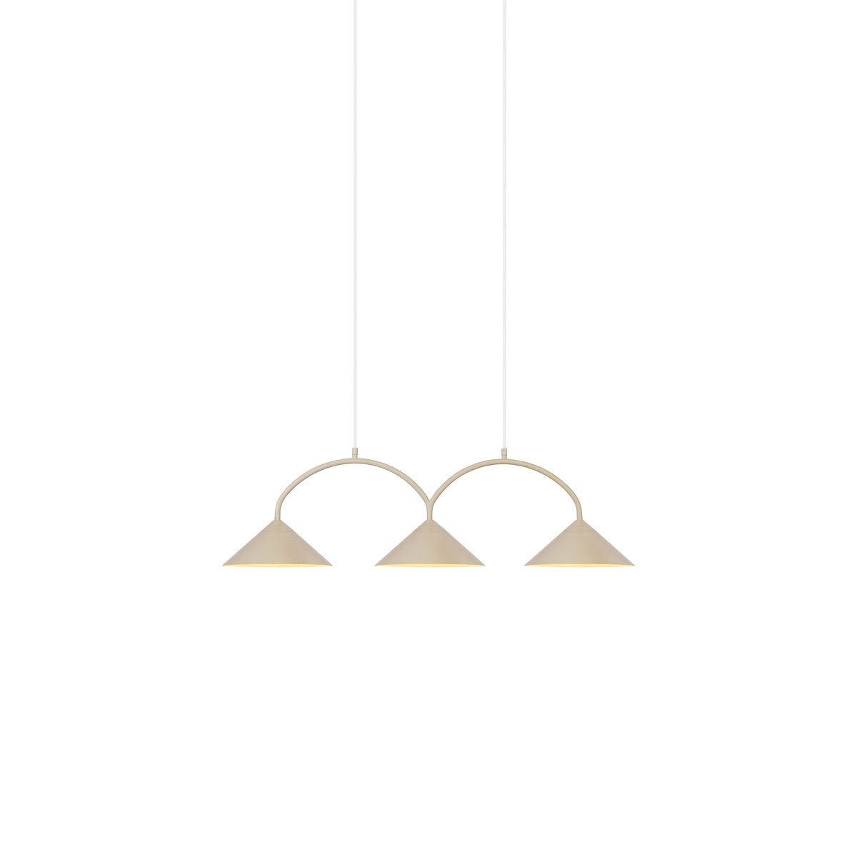 Globen Lighting Curve pendant lamp 3 Beige