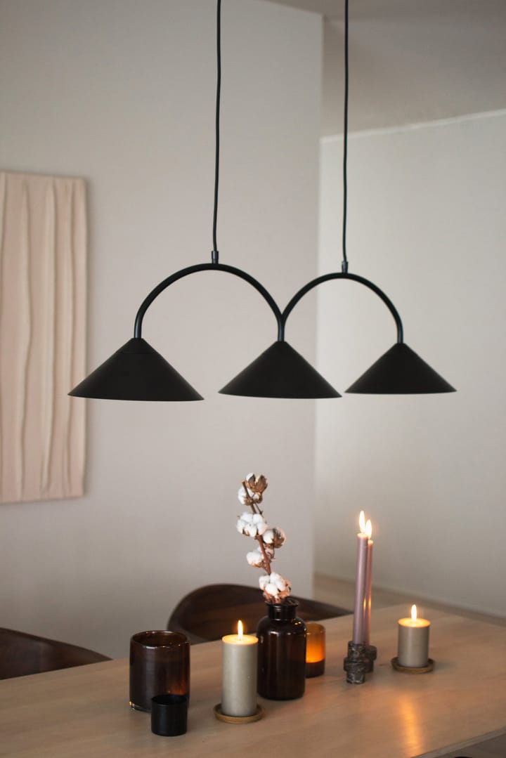 Curve pendant lamp 3, Black Globen Lighting