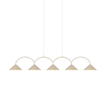 Curve pendant lamp 5 - Beige - Globen Lighting