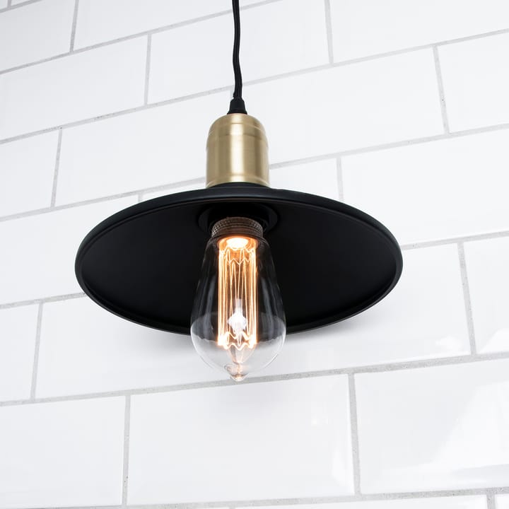 Disc pendant lamp mini, Matte black-brushed brass Globen Lighting