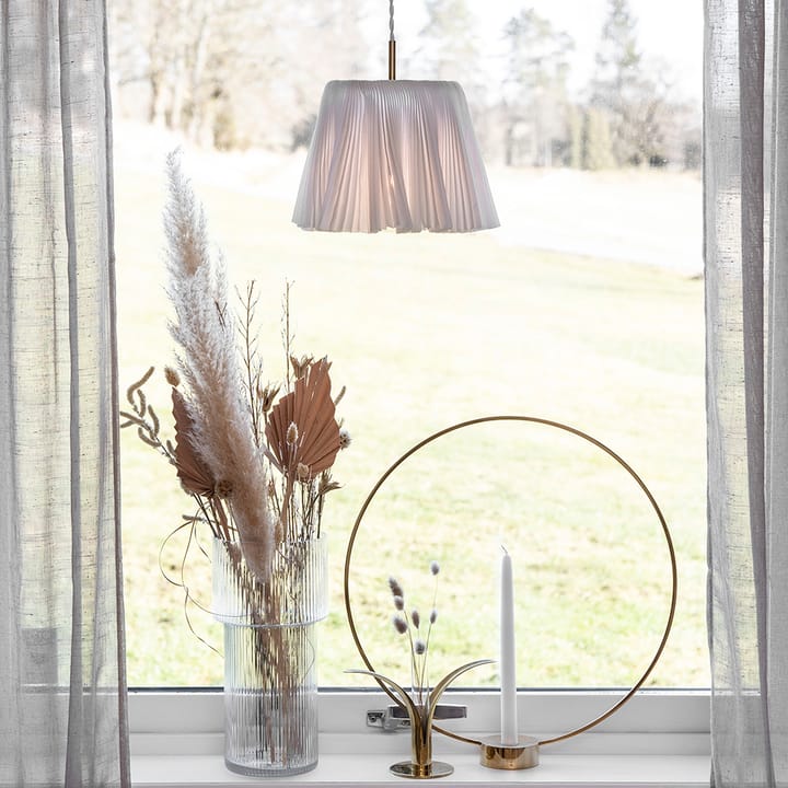 Edith pendant lamp, Brown, brass coloured detail Globen Lighting