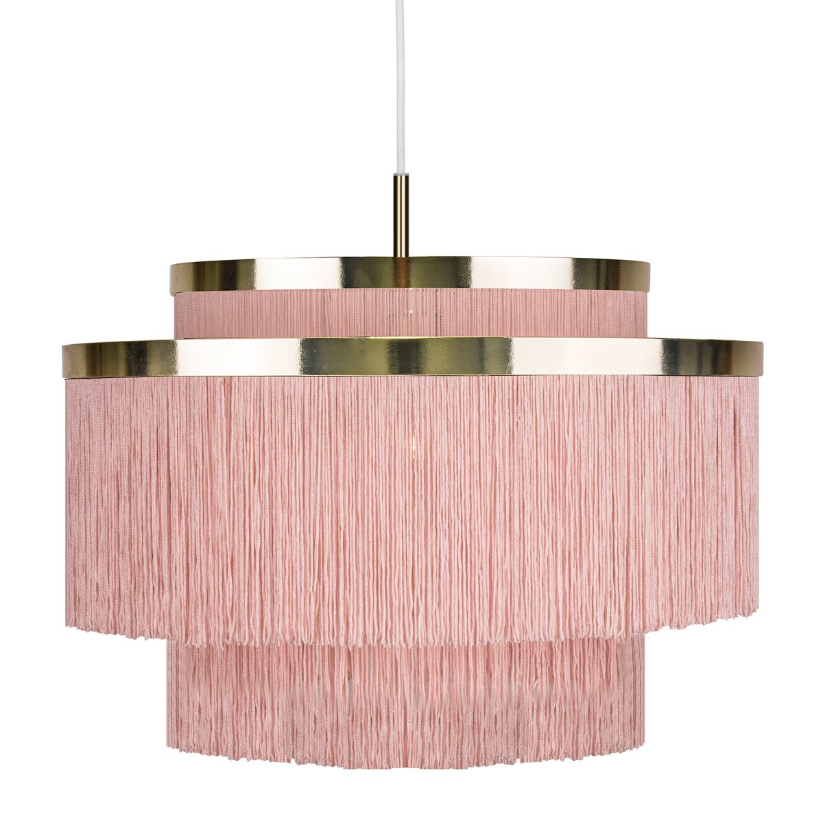 Globen Lighting Frans Pendelleuchte Rosa, Messing