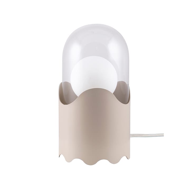 Ghost bordslampa, beige, klarglas Globen Lighting