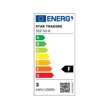 Glob LED Leuchtmittel - Klar, oben verspiegelt schwarz, e27, 2,8w e27, 4w - Globen Lighting