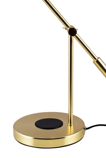 Hubble Read table lamp with wireless charging - Brushed brass - Globen Lighting