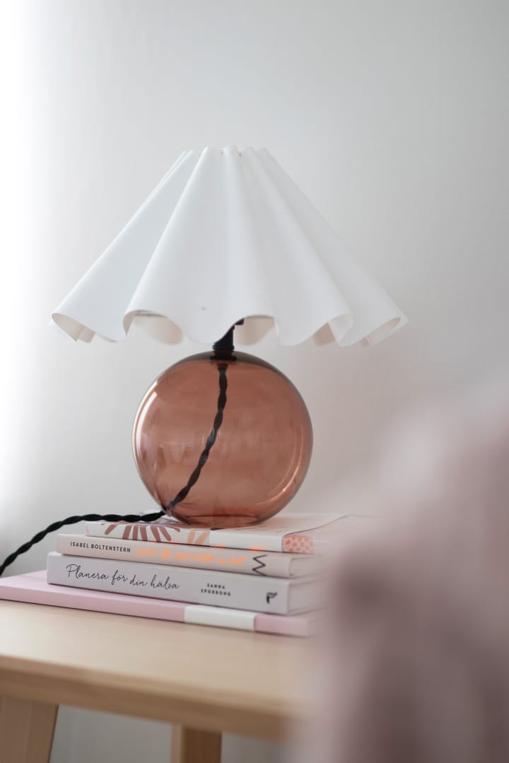 Judith table lamp Ø30 cm, Brown-white Globen Lighting