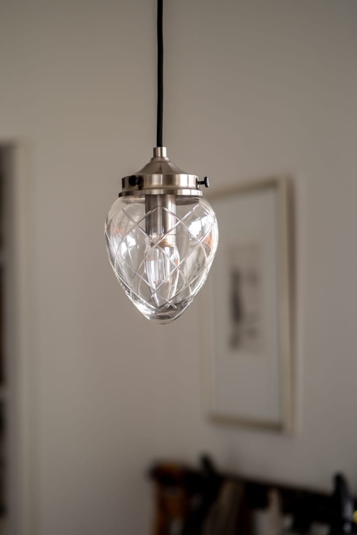 Juni pendant lamp, Antique steel-clear, 11 Globen Lighting