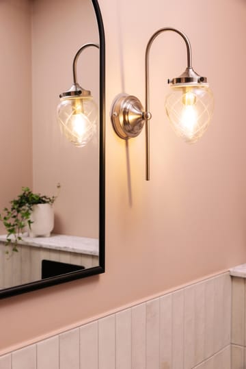 Juni wall lamp - Antique steel-clear - Globen Lighting