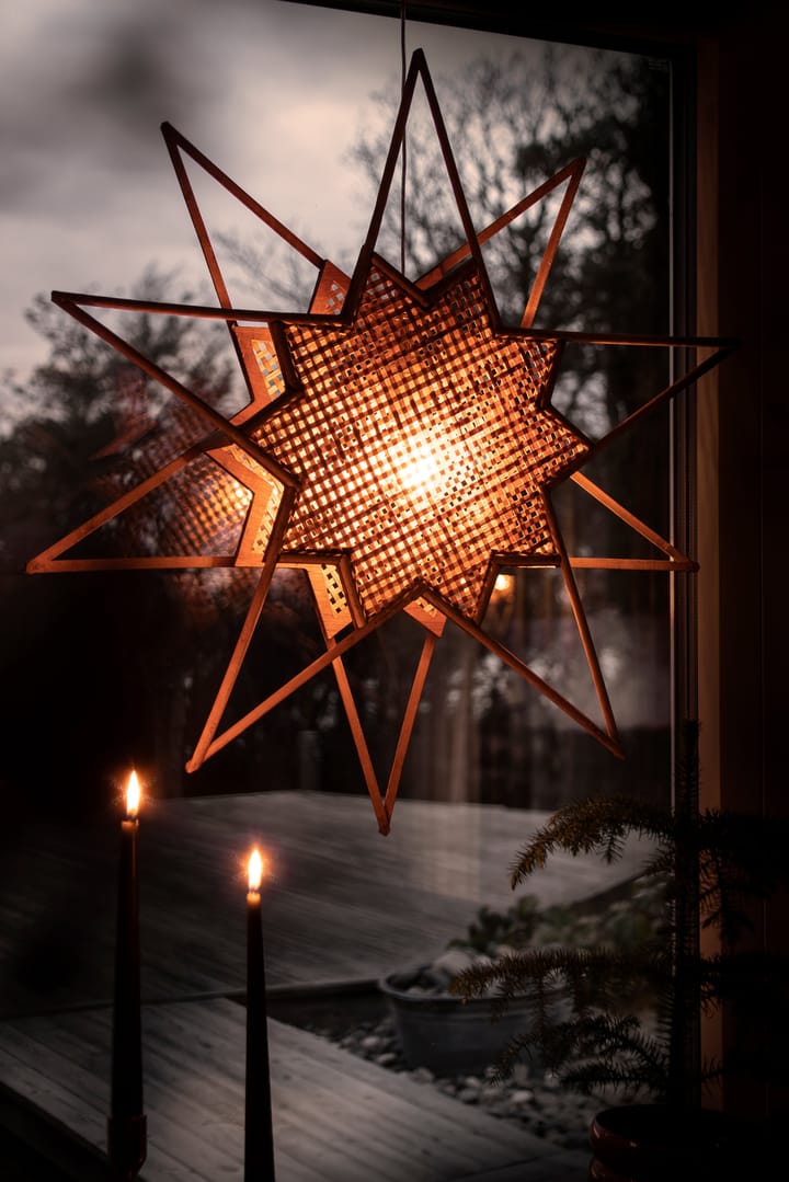 Karin advent star Ø70 cm, Brown Globen Lighting
