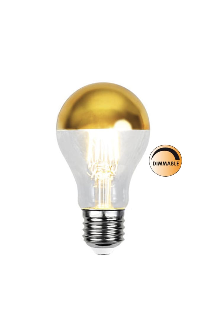 Light source LED 352-95 top mirrored dimmable E27, Gold Globen Lighting