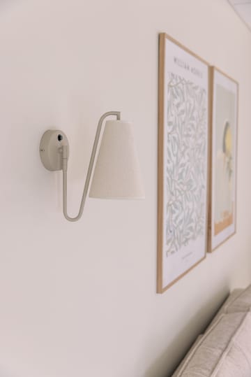 Lou wall lamp - Bouclé white-beige - Globen Lighting