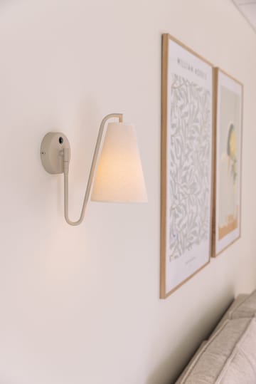 Lou wall lamp - Bouclé white-beige - Globen Lighting