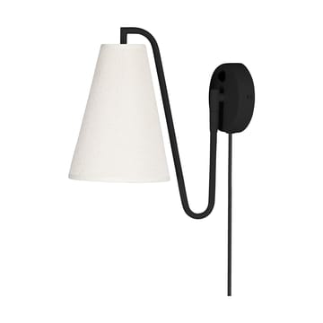 Lou wall lamp - Bouclé white-black - Globen Lighting