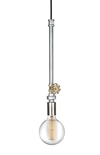 Mini Plumber pendant - Brushed steel - Globen Lighting