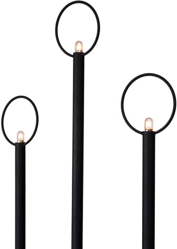 Natale 7 advent candle - Black - Globen Lighting