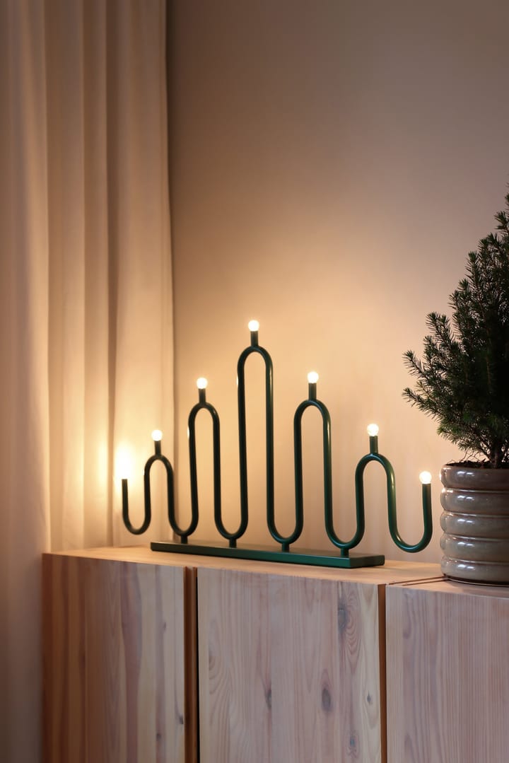 Noel 7 advent candle, Green Globen Lighting