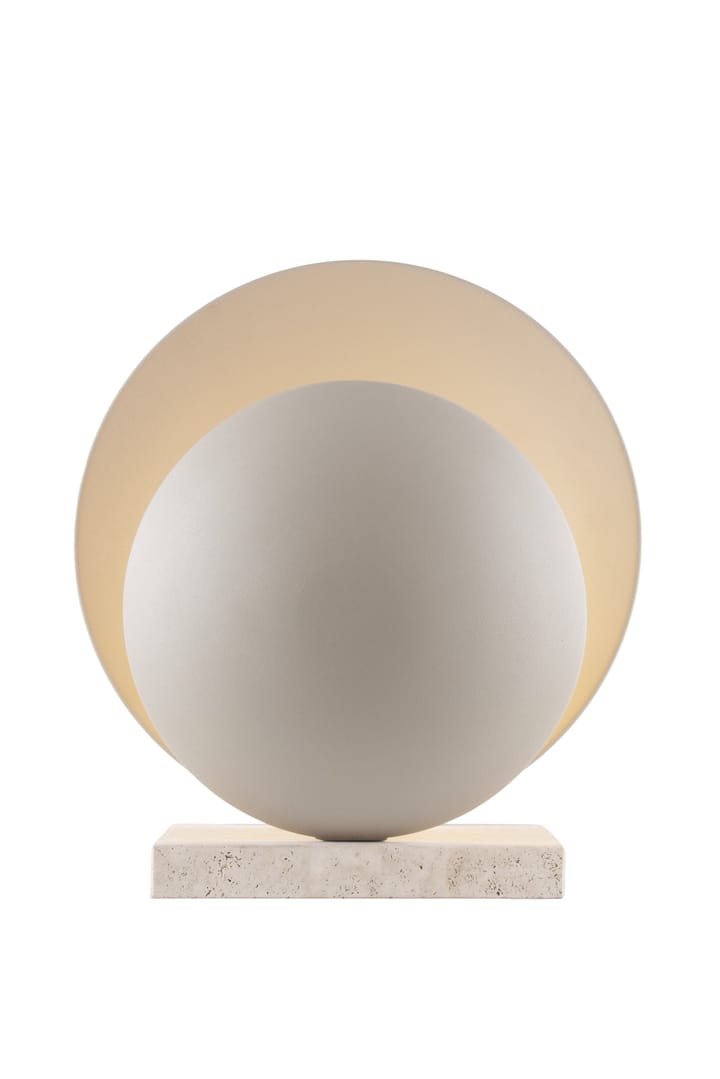 Orbit bordslampa, Beige-travertin Globen Lighting