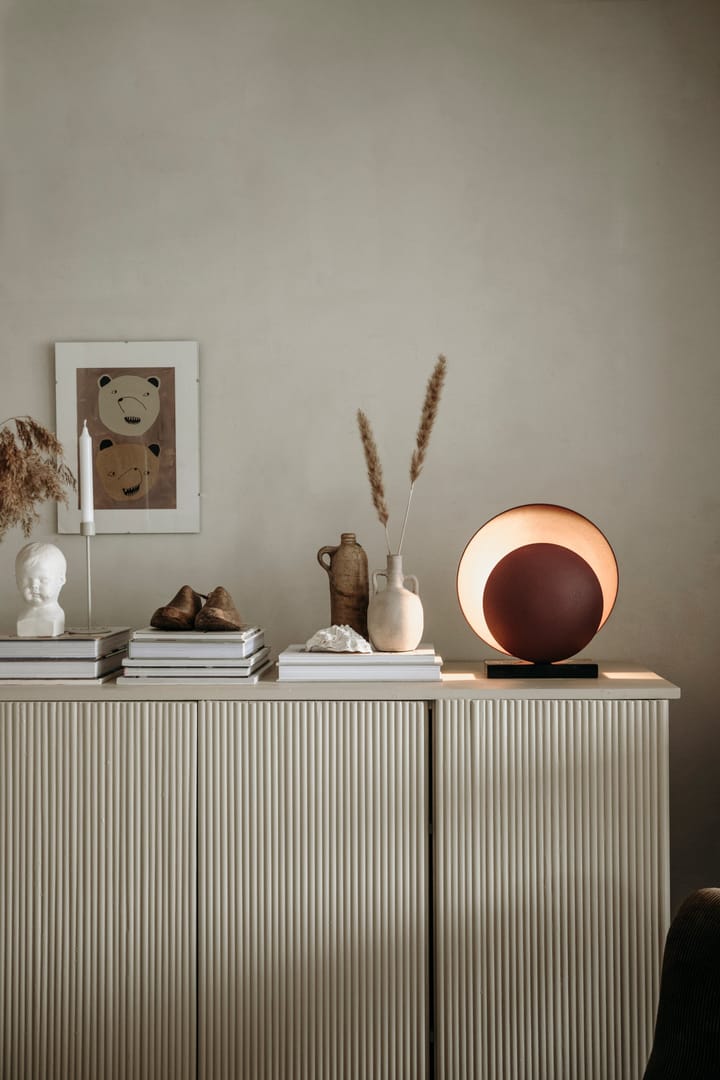 Orbit table lamp, Maroon-black Globen Lighting