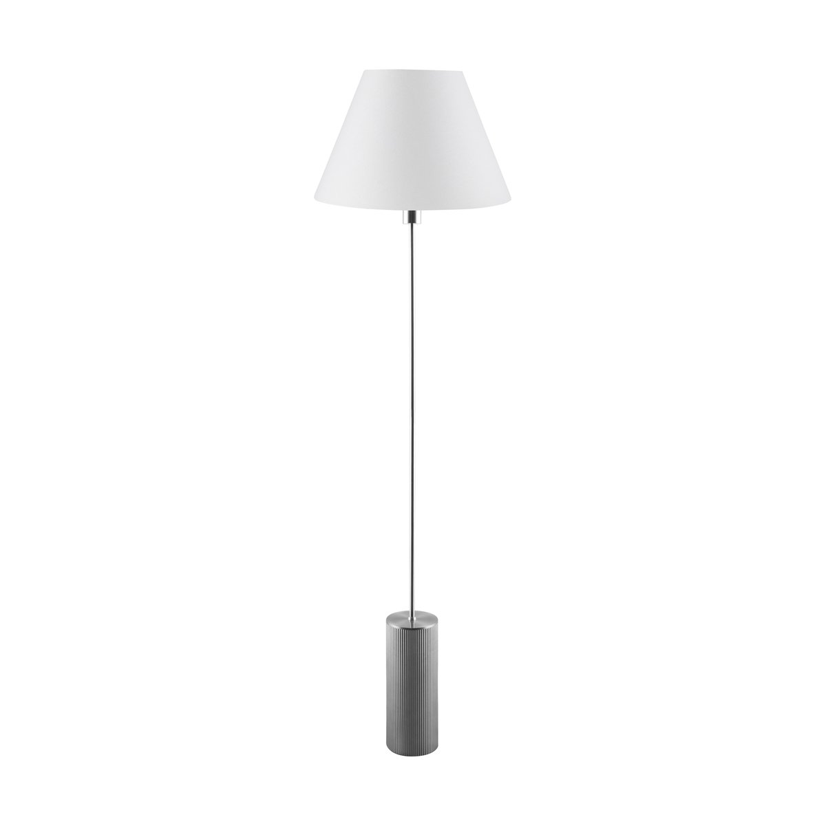 Globen Lighting Rib floor lamp Brushed Steel