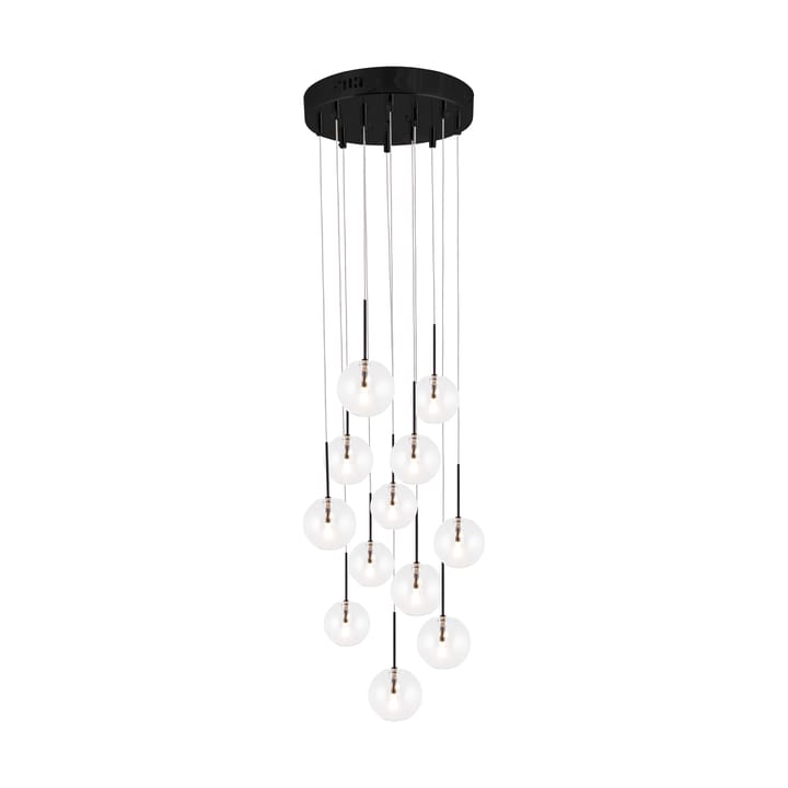 Skyfall pendant lamp, Clear/Black Globen Lighting