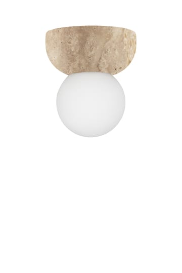 Torrano wall lamp/ceiling lamp 13 cm - Travertine - Globen Lighting