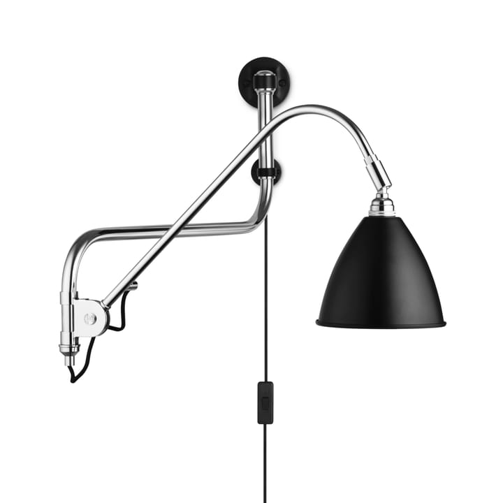 Bestlite BL10 vägglampa, svart-krom GUBI