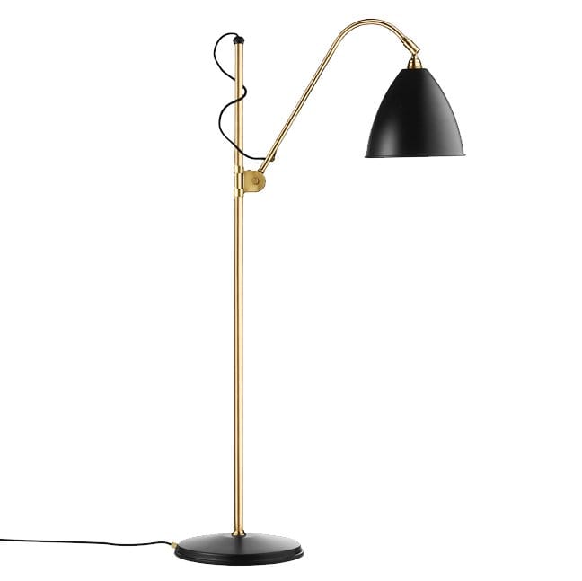 Bestlite BL3M floor lamp, charcoal black-brass GUBI