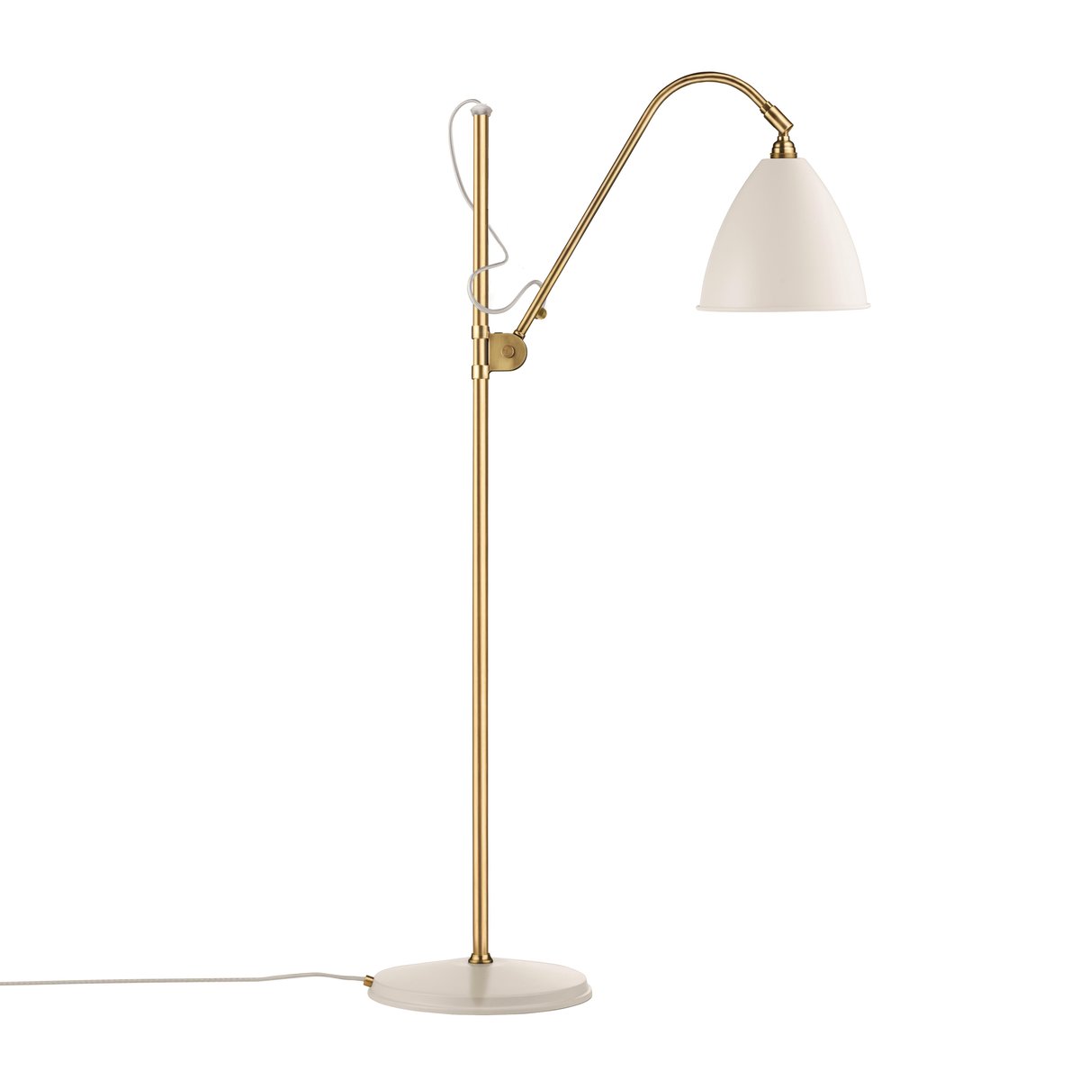 GUBI Bestlite BL3M floor lamp matte white-brass